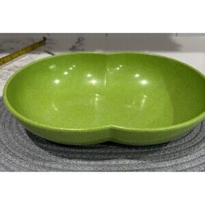 Vintage Serving Bowl Melamine Melmac LimeGreen Mid Century Branchell